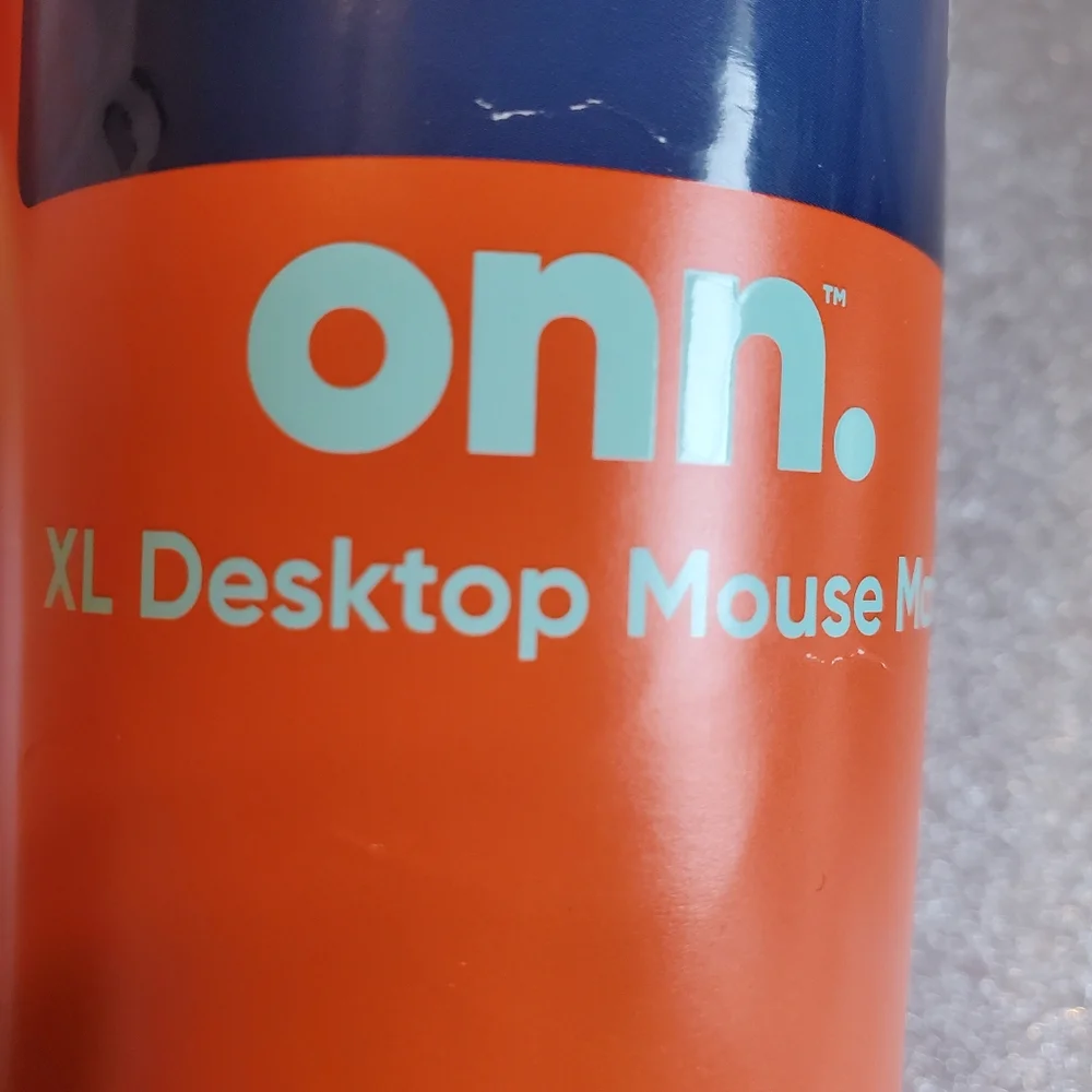 Orange Desk Mat with Retro Design